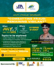 JBA/JIFS Anti-Fraud Seminar - Virtual  